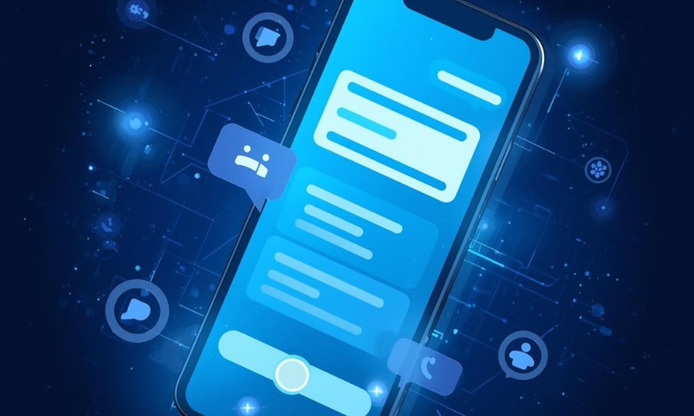 SMS in UC-based calling and phone apps