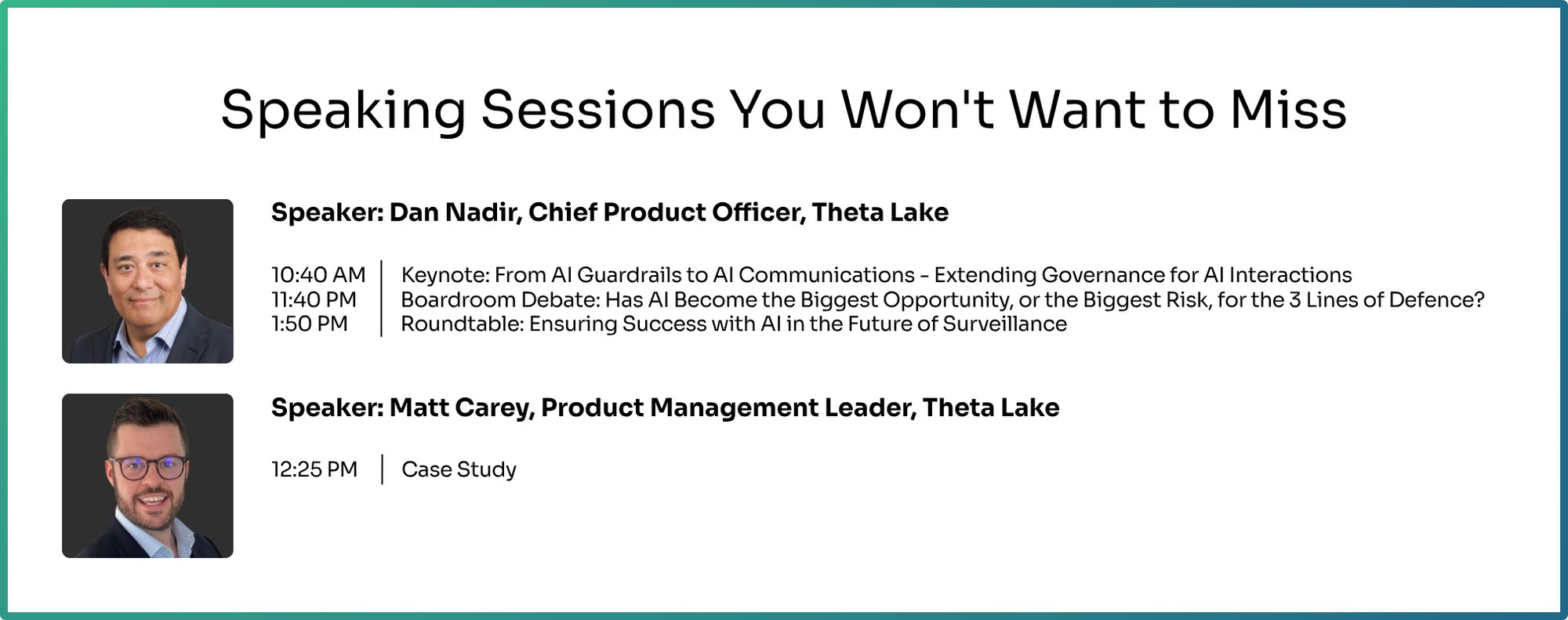 Speaking Session You Won't Want to Miss